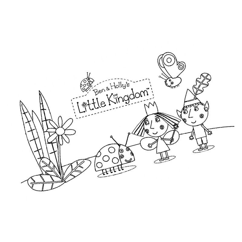 Игра Маленькое королевство Бена и Холли: Книжка-раскраска онлайн