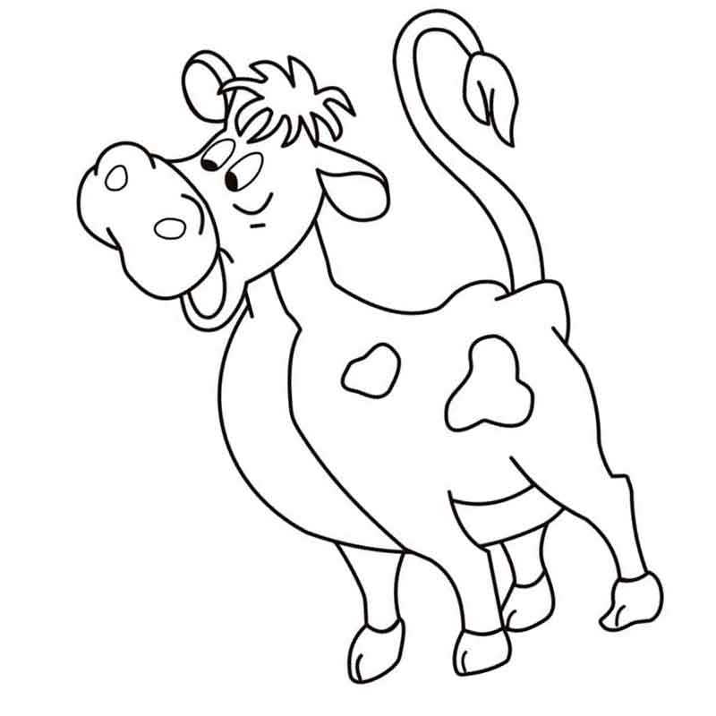 Раскраски корова для детей