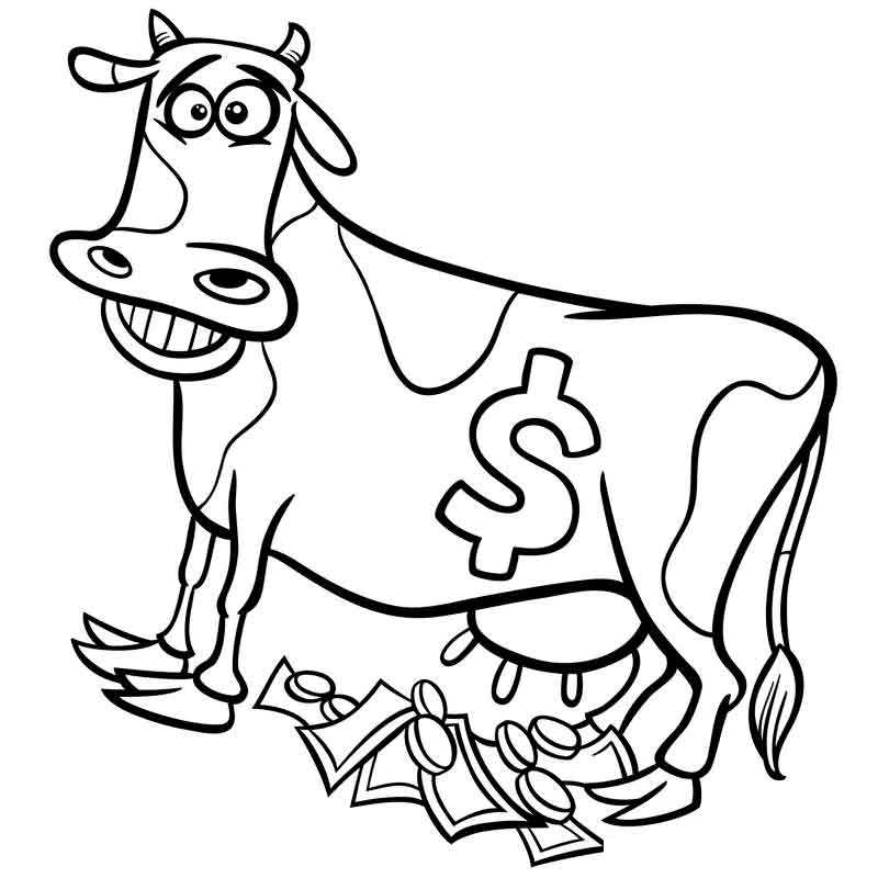 Корова надоила денег
