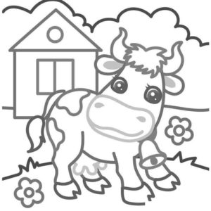 Коровка во дворике
