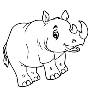 красивый носорог