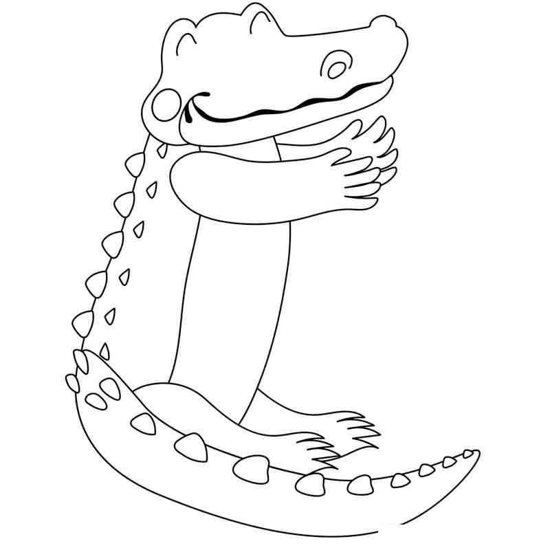 Крокодил хочет обниматься