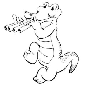 крокодил музыкант