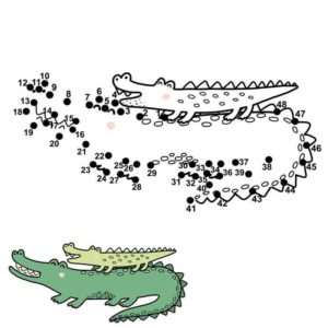 Крокодил по точкам