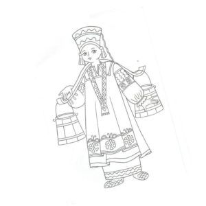 крутой Русский народный костюм