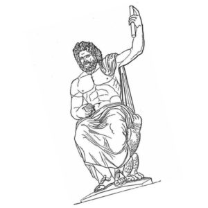 крутой Зевс бог древней Греции