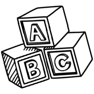 кубики с алфавитом