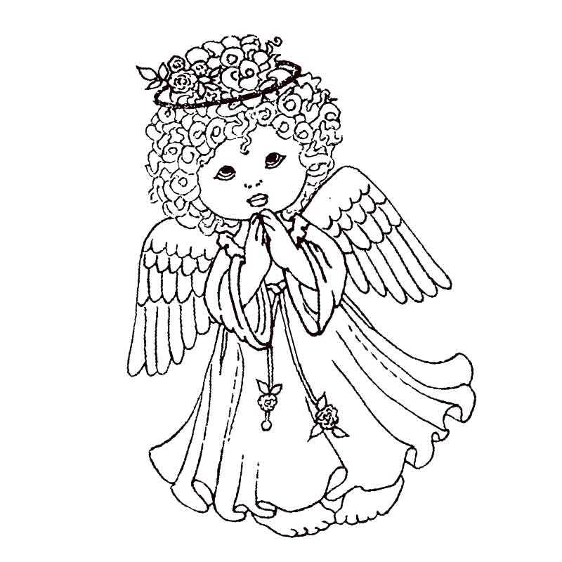 кудрявая девочка ангел