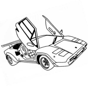 Lamborghini с открытыми дверьми
