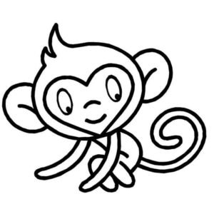 Легкая милая обезьянка