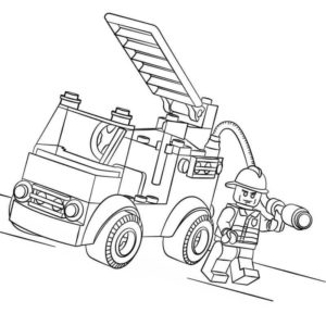 лего пожарная машина