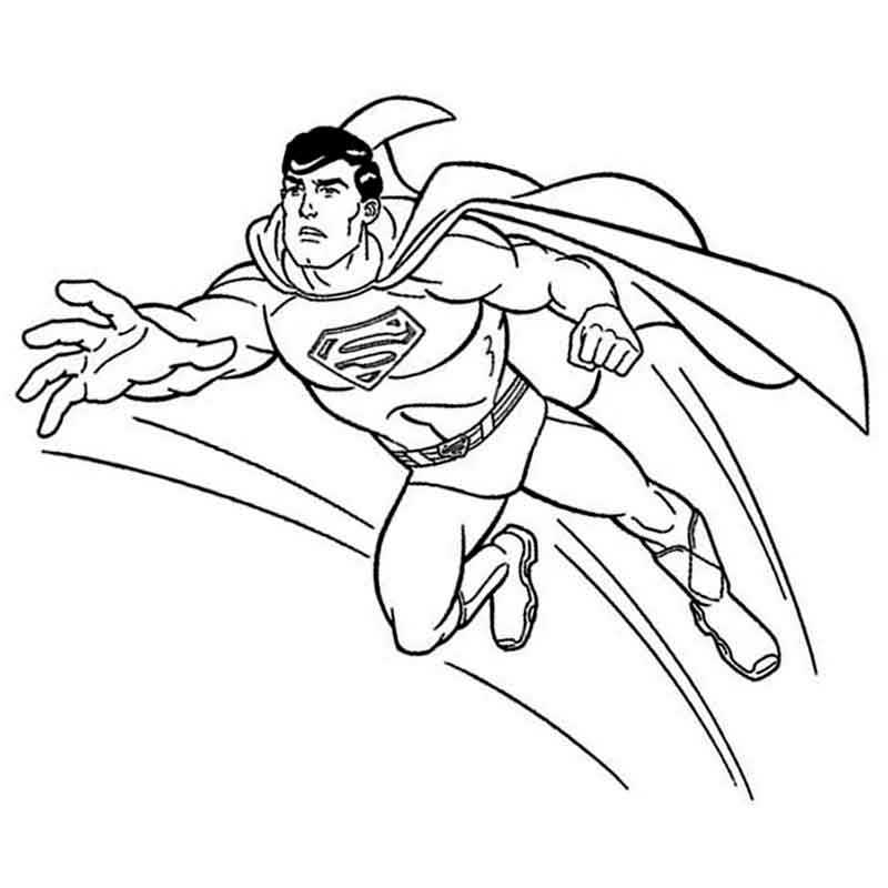 летающий мощный супергерой супермен