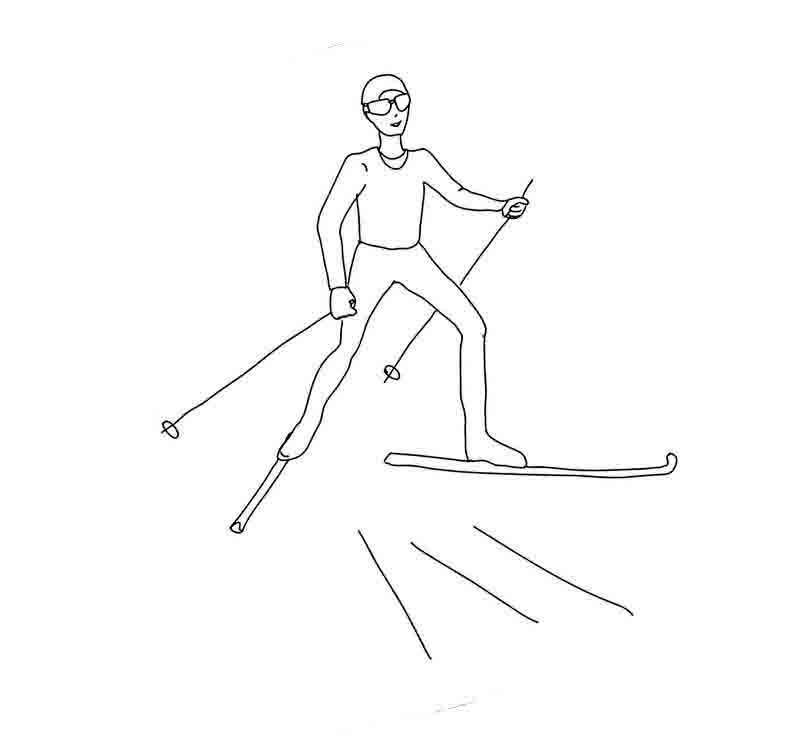 лыжник бегун