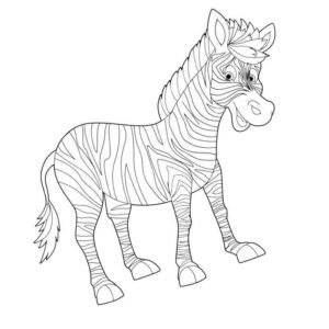 лошадь зебра