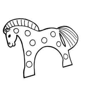 лошадка каргопольская игрушка