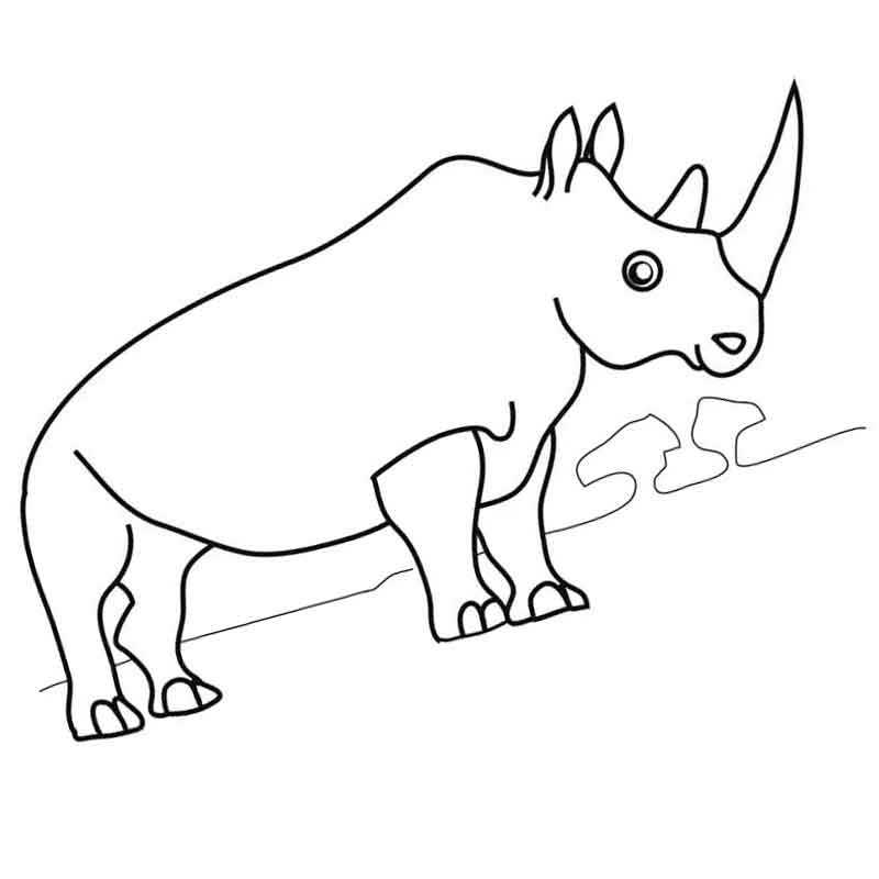 Носорог рисунок детский рисунок (47 фото)