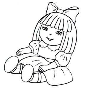 Раскраска куклы ЛОЛ (LOL) для девочек распечатать бесплатно
