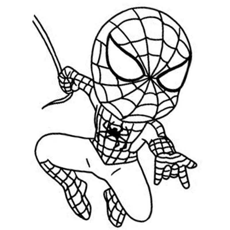 Раскраски Человек паук распечатать бесплатно