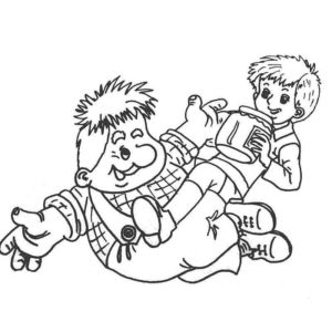 Раскраски из мультфильма Малыш и Карлсон скачать
