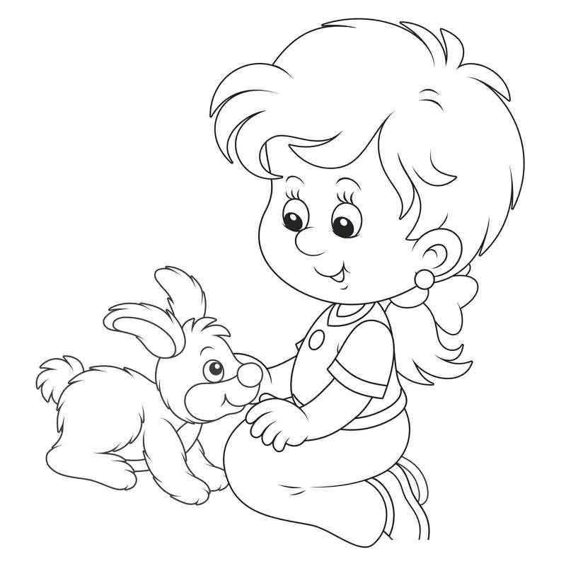 Мальчик с кроликом