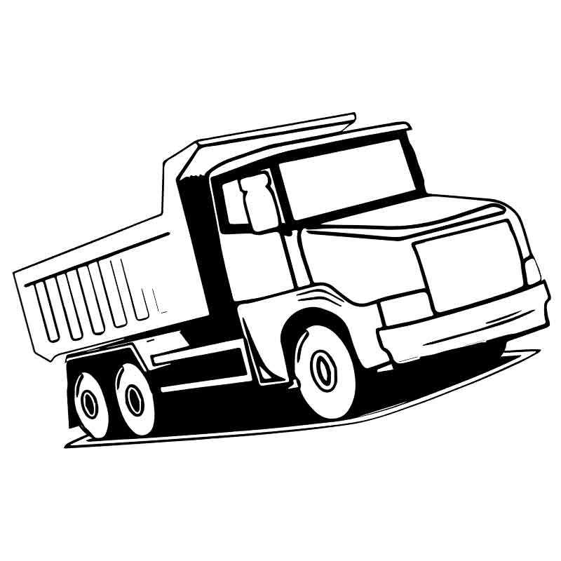 Раскраски грузовые автомобили: самосвалы, тягачи и пр. Раскраска техники для мальчиков скачать