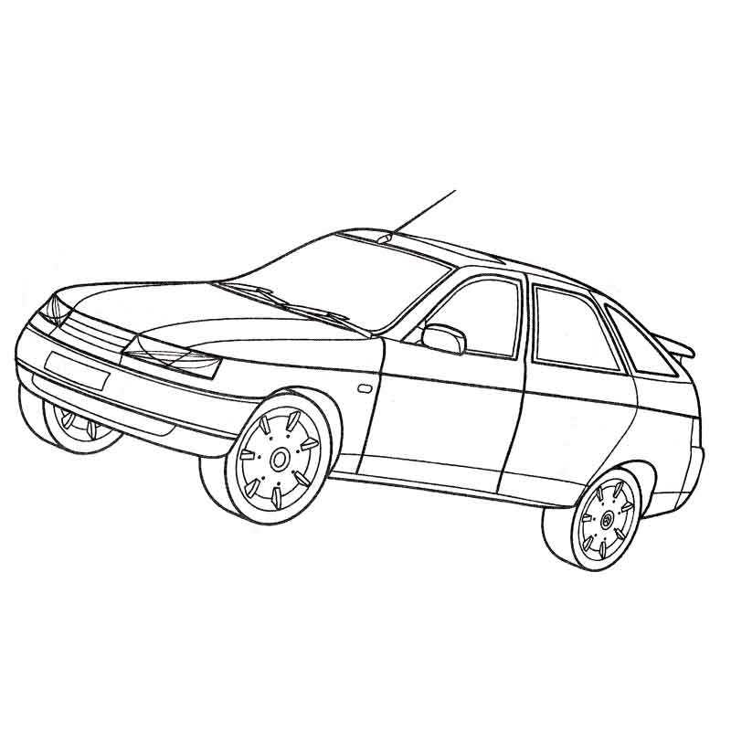 ВАЗ раскраска | Coloring pages, Suv, Auto