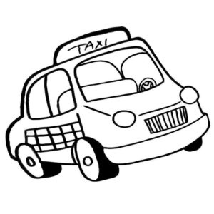 машина такси без водителя