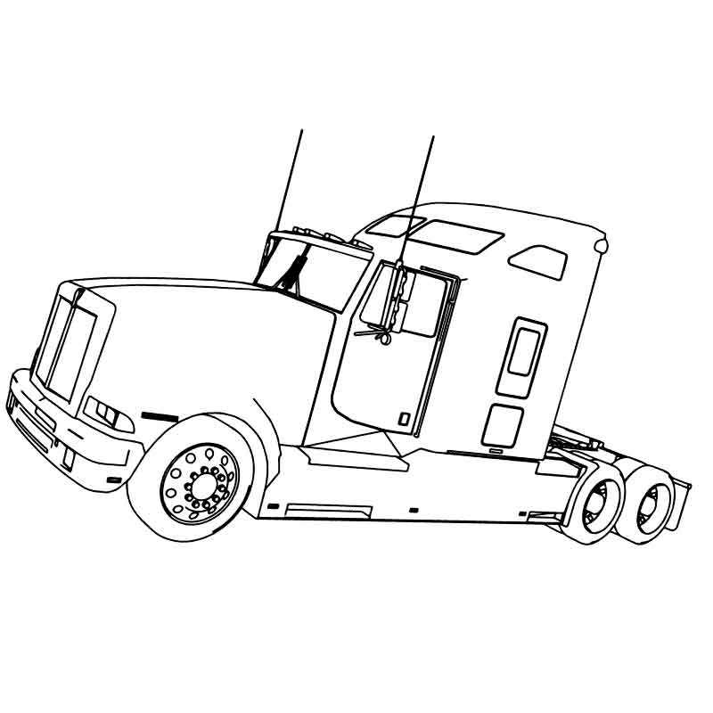 Раскраска грузовика для мальчиков - раскрась камаз в онлайн игре