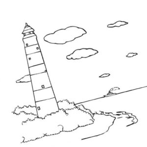 маяк и море