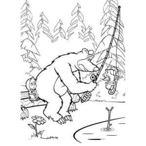 Медведь поймал ботинок