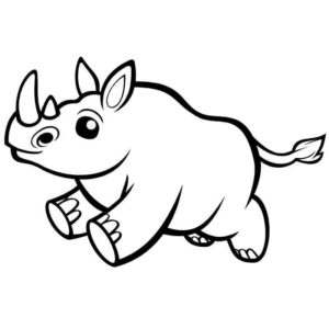 милый маленький носорог