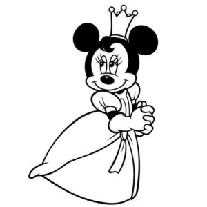 Минни Маус в платье принцессы