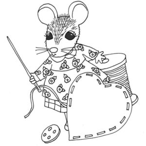 мышь рукодельница