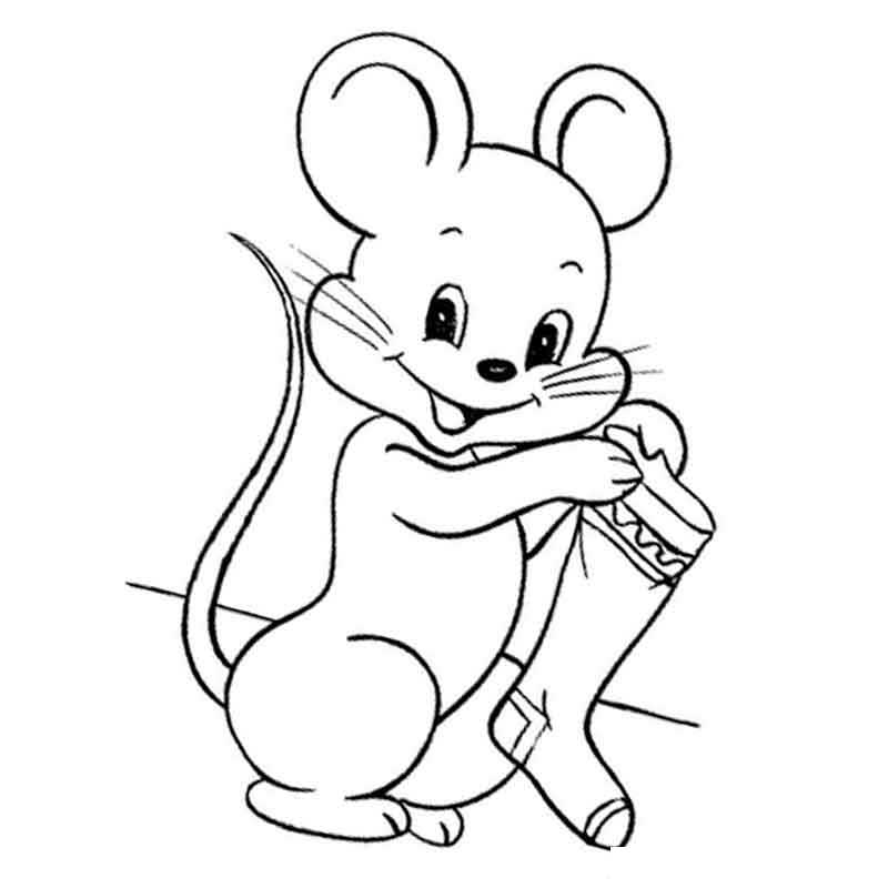 Мышь с носком