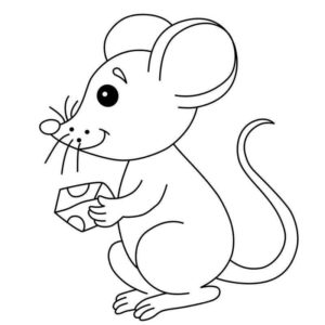 мышка и маленький кусочек сыра