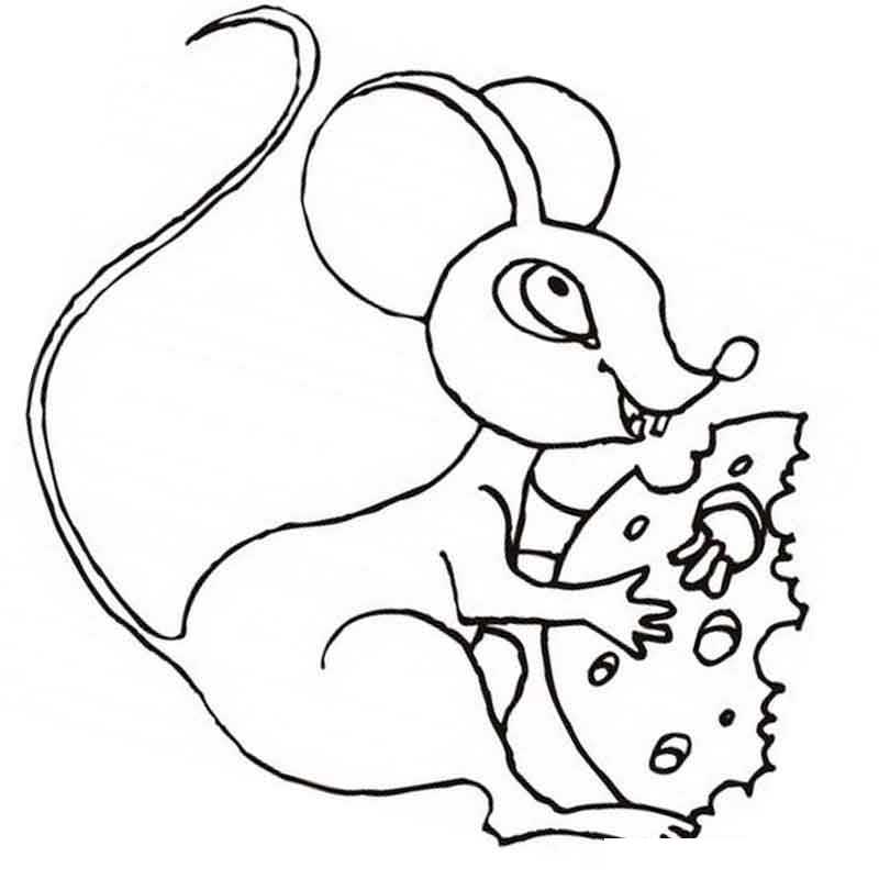 Копилка-раскраска Мышка с сердечком