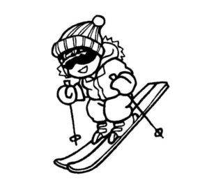 модный лыжник