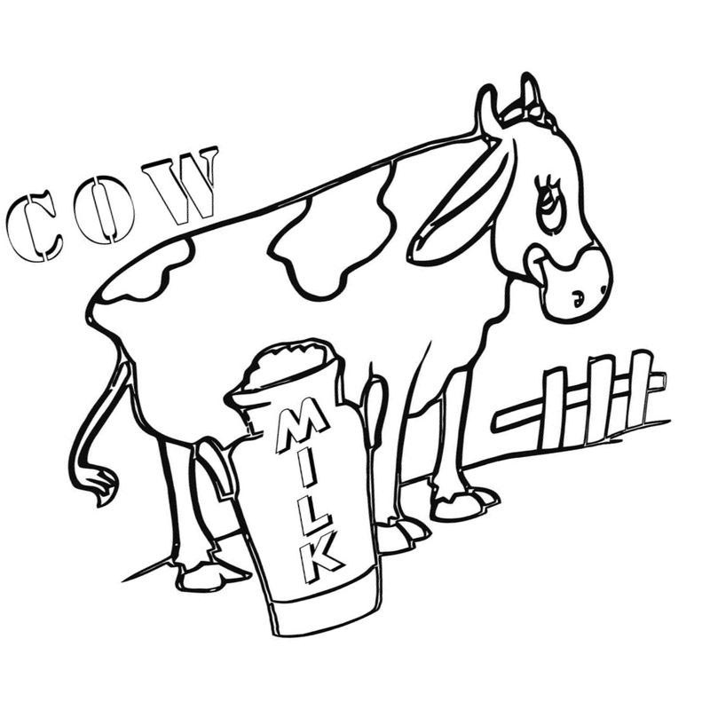молоко коровы