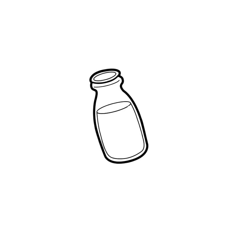 молоко в бутылке