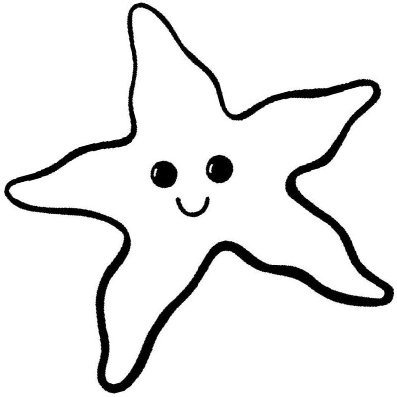 морская звезда с улыбкой