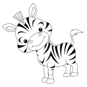 мультяшная зебра