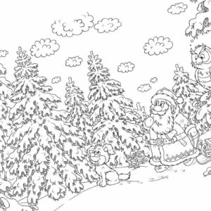 новогодний лес зимний пейзаж