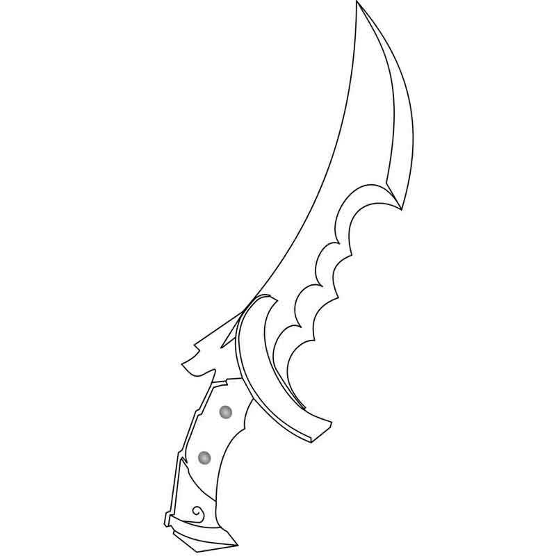 нож из специального крепкого металла