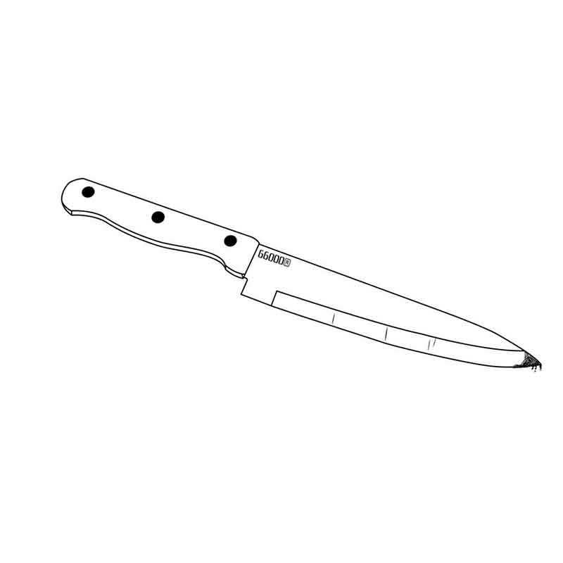 нож с деревянной ручкой