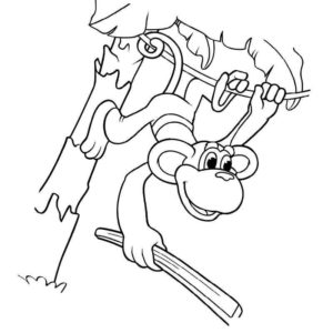 обезьянка с дубиной