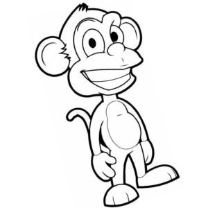 обезьянка счастливая
