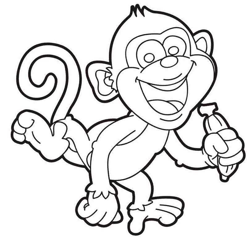 обезьянка смеется
