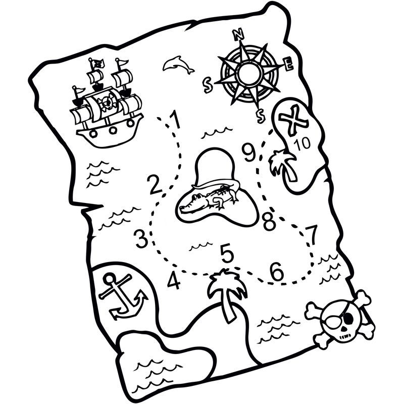 Раскраска Карта Сокровищ распечатать бесплатно | Карты пиратского клада, Карта сокровищ, Раскраски