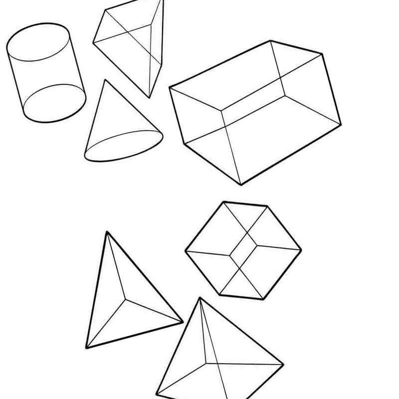 Раскраска квадрат и треугольник распечатать для детей