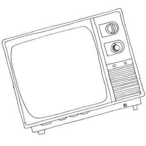 очень старый телевизор